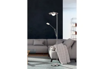 Golvlampa TRIO Barrie Borstad stål - Borstad stål - Belysning - Lampor & belysning inomhus - Golvlampa