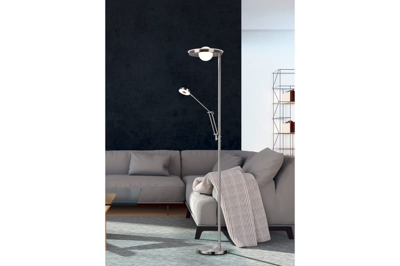 Golvlampa TRIO Barrie Borstad stål - Borstad stål - Belysning - Lampor & belysning inomhus - Golvlampa