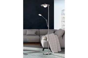 Golvlampa TRIO Barrie Borstad stål - Borstad stål - Belysning - Lampor & belysning inomhus - Golvlampa