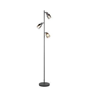 Golvlampa TRIO Cadiz Trio Lighting Black, Chrome - Belysning - Lampor & belysning inomhus - Golvlampa