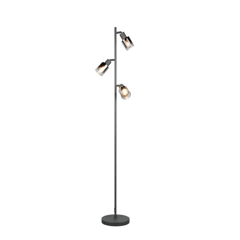 Golvlampa TRIO Cadiz Trio Lighting Black, Chrome - Belysning - Lampor & belysning inomhus - Golvlampa