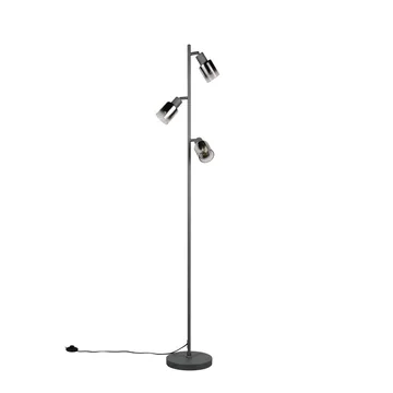 Golvlampa TRIO Cadiz Trio Lighting Black, Chrome - Belysning - Lampor & belysning inomhus - Golvlampa