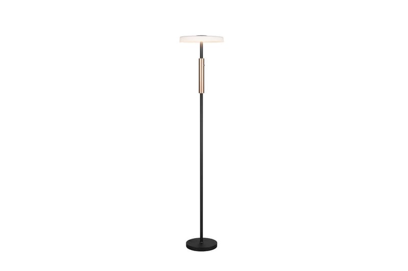 Golvlampa TRIO Celeste Mattsvart/kromad/trä - Mattsvart/kromad/trä - Belysning - Lampor & belysning inomhus - Golvlampa