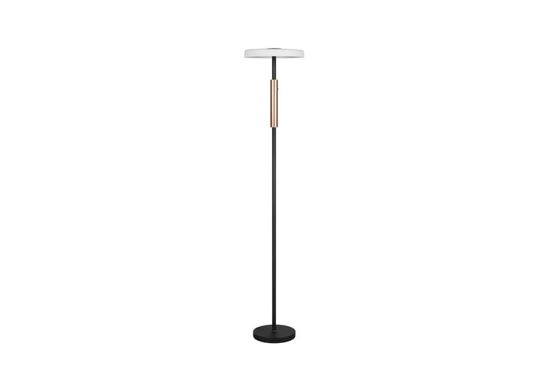 Golvlampa TRIO Celeste Mattsvart/kromad/trä - Mattsvart/kromad/trä - Belysning - Lampor & belysning inomhus - Golvlampa