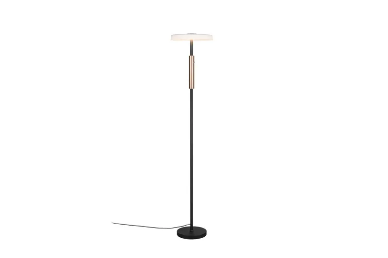 Golvlampa TRIO Celeste Mattsvart/vit/kaffebrun, Mattsvart/vit/kaffebrun