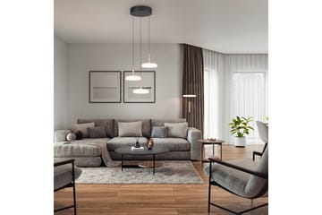 Golvlampa TRIO Celeste Mattsvart/vit/kaffebrun - Mattsvart/vit/kaffebrun - Belysning - Lampor & belysning inomhus - Golvlampa