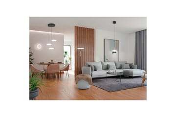 Golvlampa TRIO Celeste Mattsvart/vit/kaffebrun - Mattsvart/vit/kaffebrun - Belysning - Lampor & belysning inomhus - Golvlampa