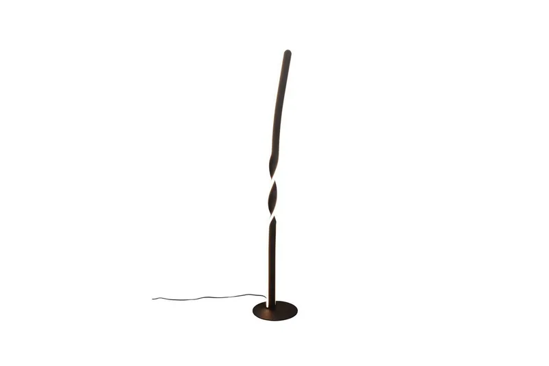 Golvlampa TRIO Ginko Mattsvart, Mattsvart