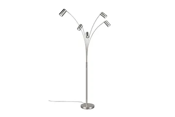 Golvlampa TRIO Marley Borstad stål - Borstad stål - Belysning - Lampor & belysning inomhus - Golvlampa