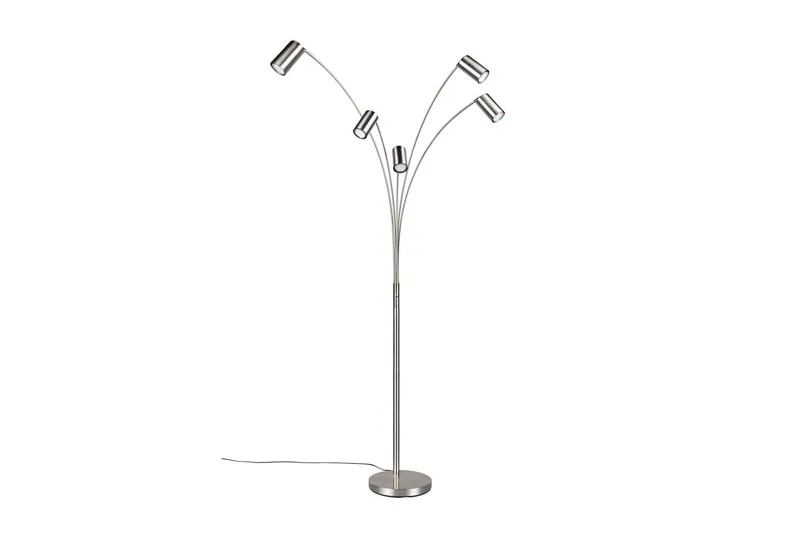 Golvlampa TRIO Marley Borstad stål - Borstad stål - Belysning - Lampor & belysning inomhus - Golvlampa