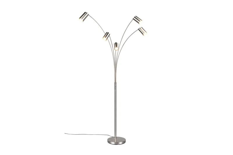 Golvlampa TRIO Marley Borstad stål - Borstad stål - Belysning - Lampor & belysning inomhus - Golvlampa