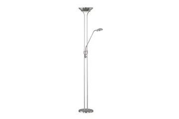 Golvlampa TRIO Spock Borstad stål - Borstad stål - Belysning - Lampor & belysning inomhus - Golvlampa