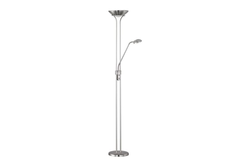 Golvlampa TRIO Spock Borstad stål - Borstad stål - Belysning - Lampor & belysning inomhus - Golvlampa