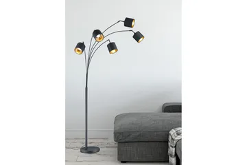 Golvlampa TRIO Tommy Böjd Mattsvart - Mattsvart - Belysning - Lampor & belysning inomhus - Golvlampa