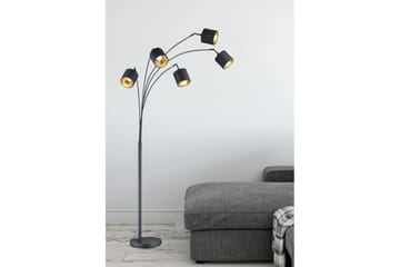 Golvlampa TRIO Tommy Böjd Mattsvart - Mattsvart - Belysning - Lampor & belysning inomhus - Golvlampa