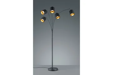 Golvlampa TRIO Tommy Böjd Mattsvart - Mattsvart - Belysning - Lampor & belysning inomhus - Golvlampa