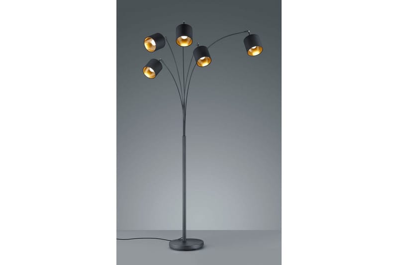 Golvlampa TRIO Tommy Böjd Mattsvart - Mattsvart - Belysning - Lampor & belysning inomhus - Golvlampa