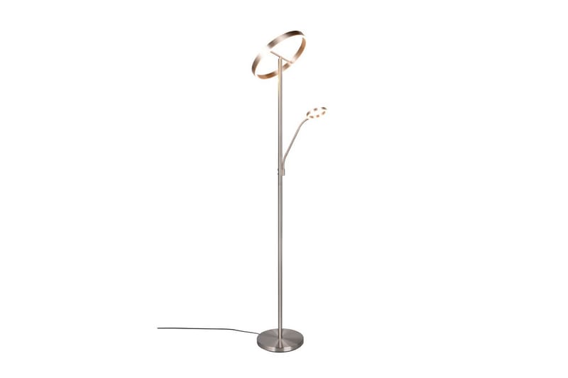 Golvlampa TRIO Willis Borstad stål - Borstad stål - Belysning - Lampor & belysning inomhus - Golvlampa
