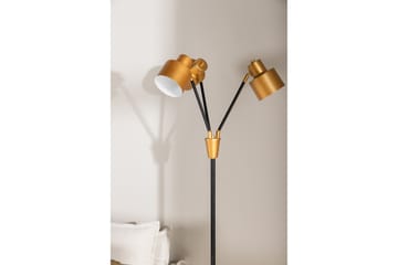 Vifta Golvlampa 3 Lampor 33 cm - Svart/Mässing - Belysning - Lampor & belysning inomhus - Golvlampa