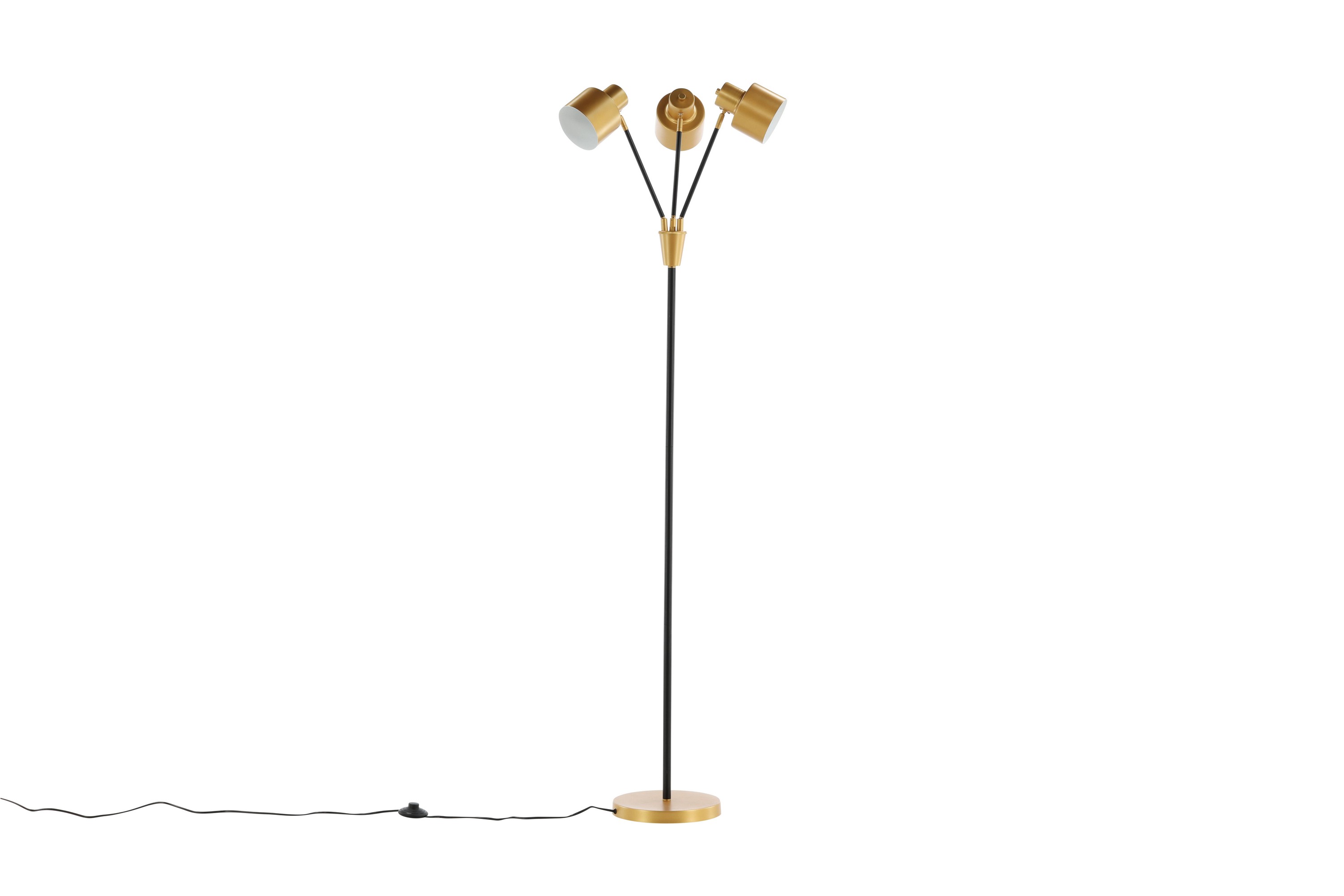 Vifta Golvlampa 3 Lampor 33 cm Svart/Mässing