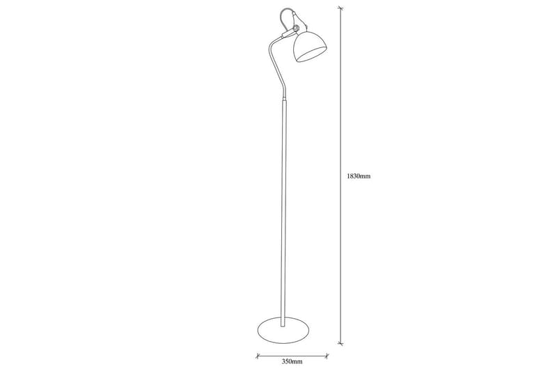 Golvlampa Zinra Svart / Rany - 35 x 30 cm - Belysning - Lampor & belysning inomhus - Golvlampa