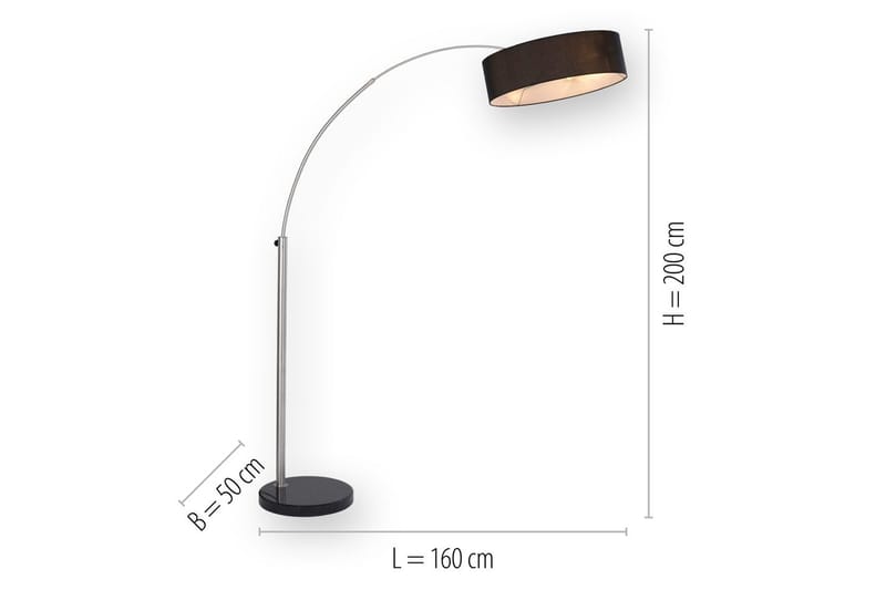 Golvlampa Petro - 50x200x160 cm - Belysning - Lampor & belysning inomhus - Golvlampa