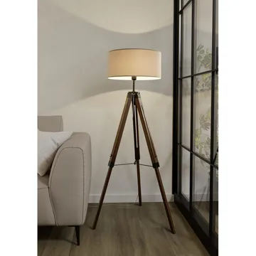 Golvljus Lantada - Valnöt Taupe - Belysning - Lampor & belysning inomhus - Golvlampa