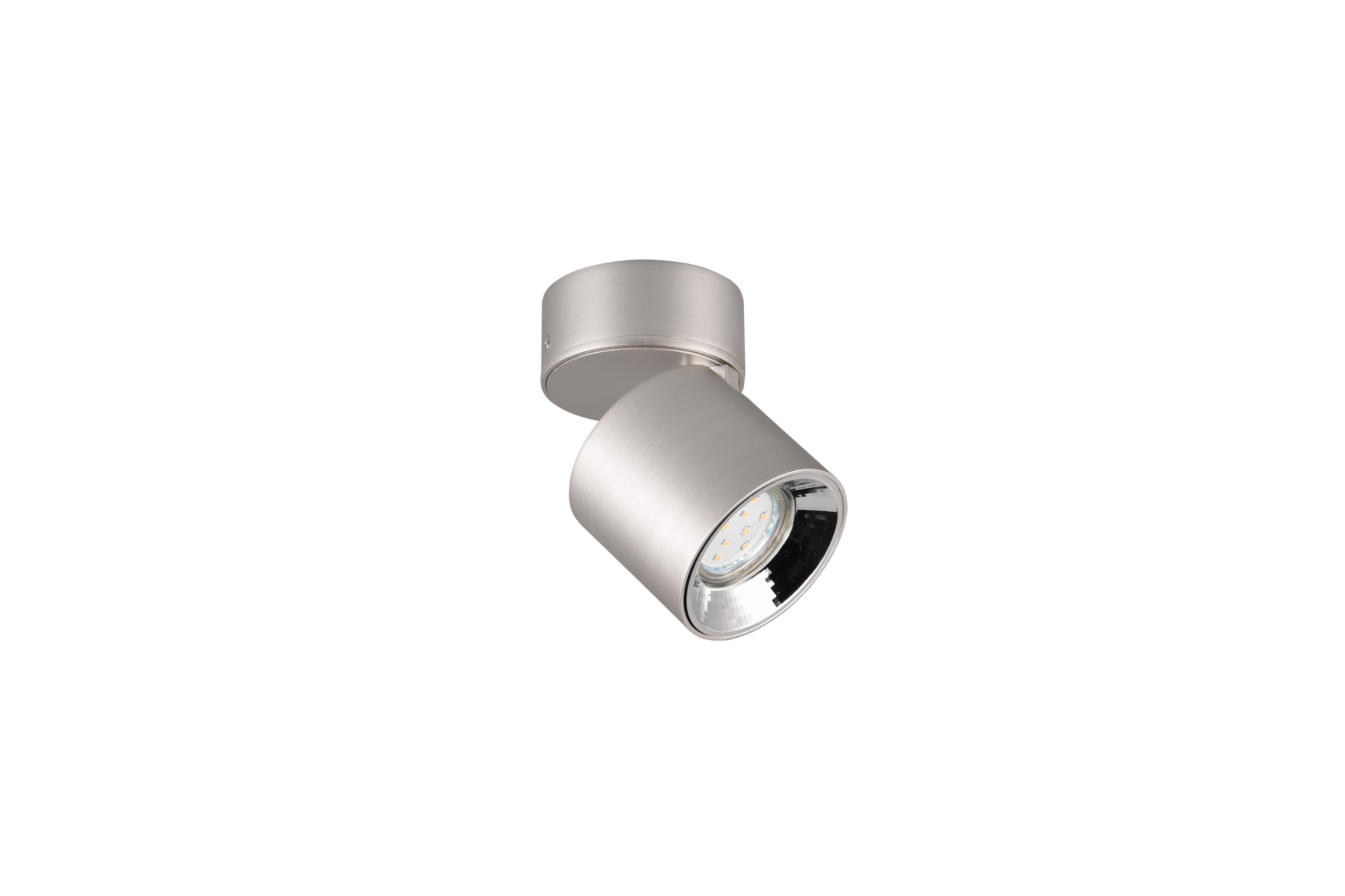 Guayana spotlight 1L GU10 borstad aluminium Aluminium