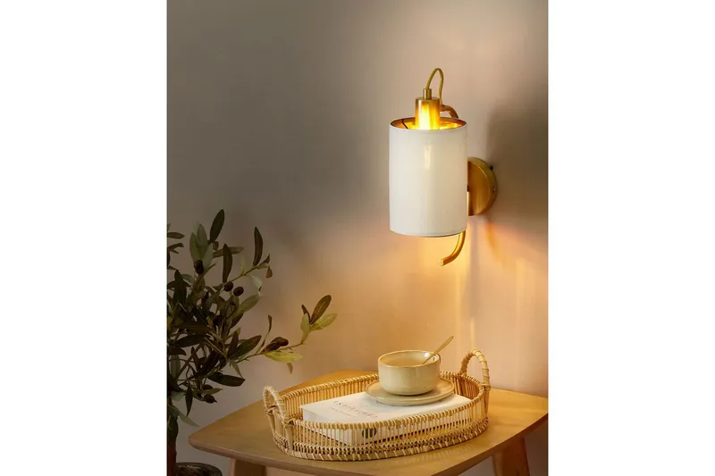 Kallisti Vägglampa E27 - Koppar/Vit - Belysning - Lampor & belysning inomhus - Vägglampa - Väggarmatur