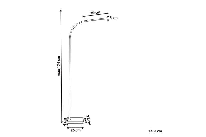 Kaloma Golvlampa 174 cm - Svart - Belysning - Lampor & belysning inomhus - Golvlampa