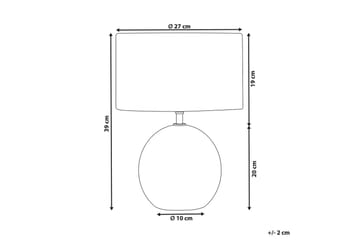 Karlek Bordslampa 39 cm E27 - Brun/Vit - Belysning - Lampor & belysning inomhus - Bordslampa