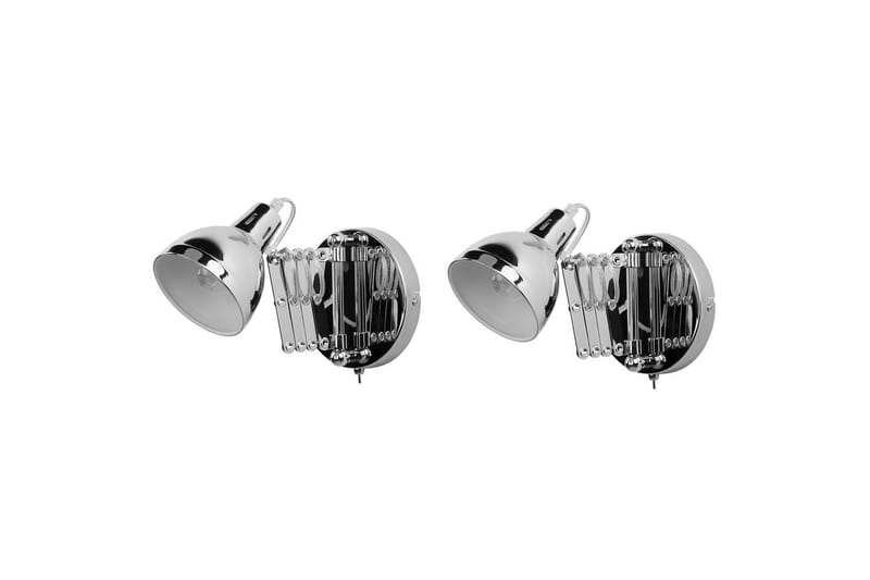 Klarve Vägglampa 2 st E14 - Silver - Belysning - Lampor & belysning inomhus - Vägglampa - Väggarmatur