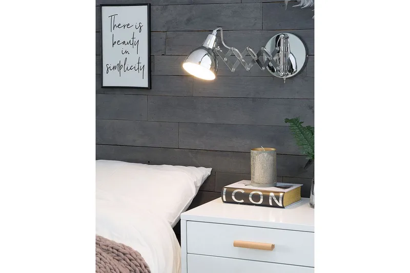 Klarve Vägglampa 2 st E14 - Silver - Belysning - Lampor & belysning inomhus - Vägglampa - Väggarmatur