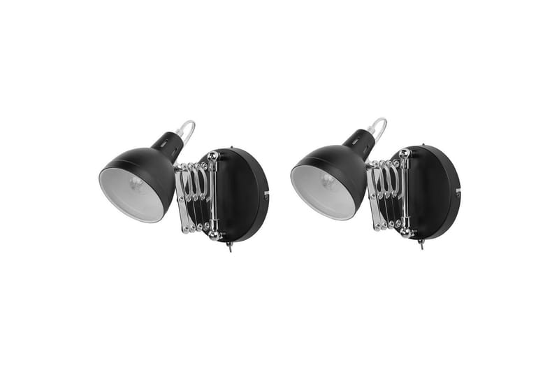 Klarve Vägglampa 2 st E14 - Svart - Belysning - Lampor & belysning inomhus - Vägglampa - Väggarmatur