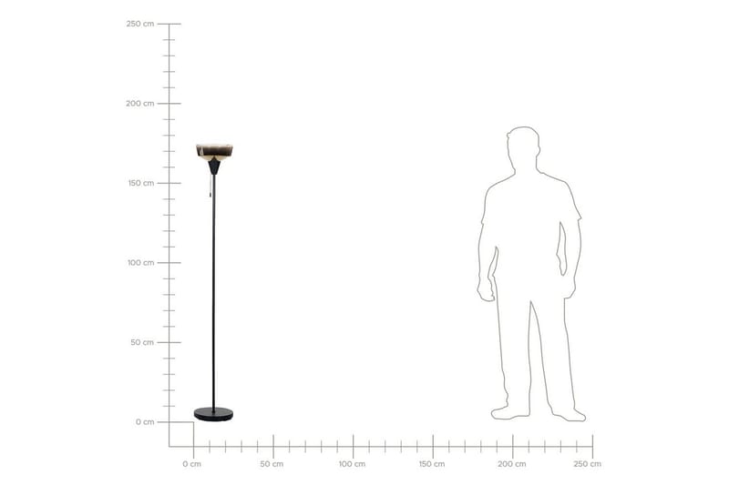 Krokve Golvlampa 175 cm - Svart/Ljusbrun - Belysning - Lampor & belysning inomhus - Golvlampa