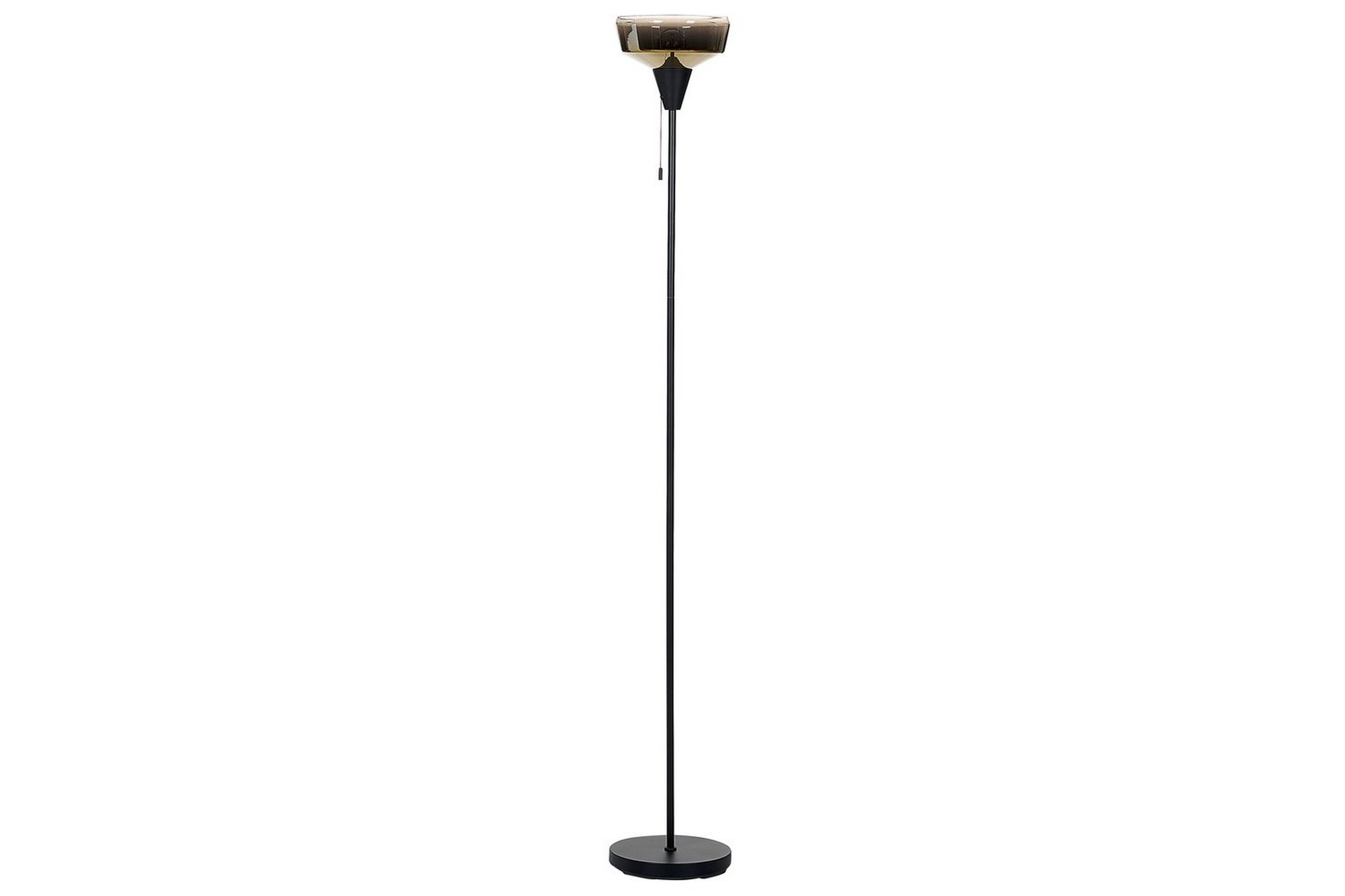 Krokve Golvlampa 175 cm Svart/Ljusbrun