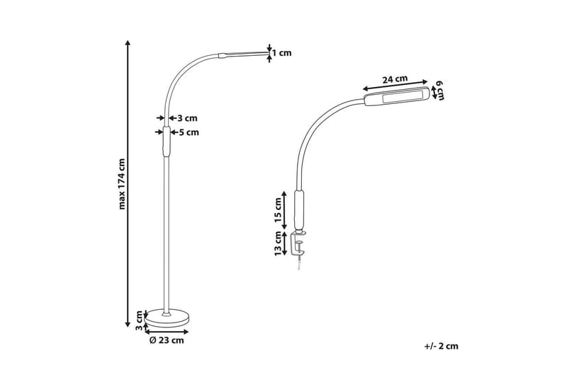 Kytla LED Golvlampa 174 cm - Svart - Belysning - Lampor & belysning inomhus - Golvlampa