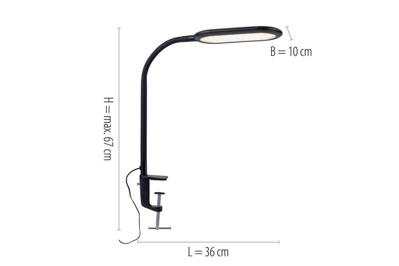 Kelly Just Light - Black - Belysning - Lampor & belysning inomhus - Läslampa - Klämspot