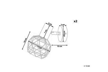 Labeab Spotlight 2 st E14 - Guld - Belysning - Lampor & belysning inomhus - Hall lampa