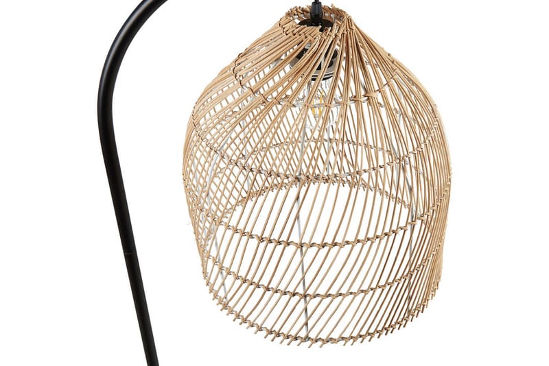 Lakskol Golvlampa 165 cm - Svart/Natur - Belysning - Lampor & belysning inomhus - Golvlampa