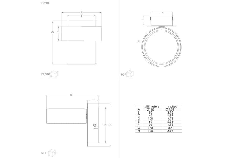 LED-spotlight Eglo Albariza Vit 1 Lampa - 1 Lampa - Belysning - Lampor & belysning inomhus - Hall lampa