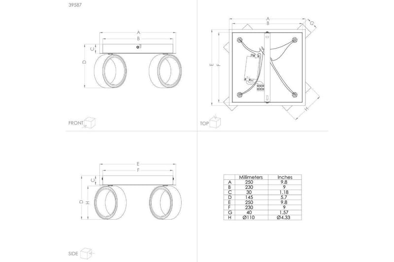 LED-spotlight Eglo Albariza Vit 4 Lampor - 4 Lampor - Belysning - Lampor & belysning inomhus - Hall lampa