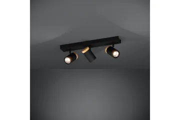 LED-spotlight Eglo Cartagena Svart/Trä 3 Lampor - 3 Lampor - Belysning - Lampor & belysning inomhus - Hall lampa