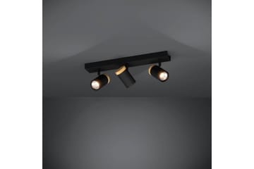 LED-spotlight Eglo Cartagena Svart/Trä 3 Lampor - 3 Lampor - Belysning - Lampor & belysning inomhus - Hall lampa