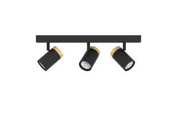 LED-spotlight Eglo Cartagena Svart/Trä 3 Lampor - 3 Lampor - Belysning - Lampor & belysning inomhus - Hall lampa