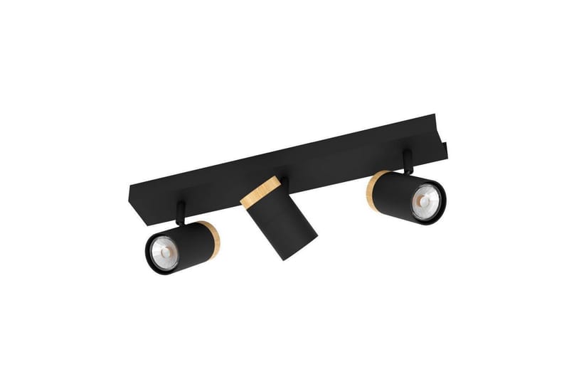 LED-spotlight Eglo Cartagena Svart/Trä 3 Lampor, 3 Lampor