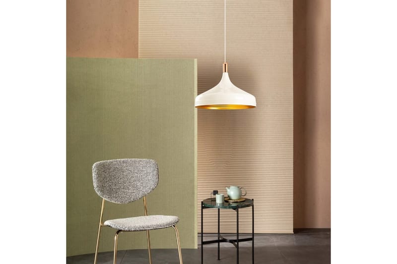 Ljuskrona Rathour Steelix Vit / Rany / Koppar - Guld/Koppar/Vit - Belysning - Lampor & belysning inomhus - Sovrumslampa - Taklampa sovrum