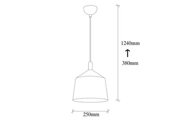 Ljuskrona Rathour Volt Vit / Rany / Koppar - Guld/Koppar/Vit - Belysning - Lampor & belysning inomhus - Sovrumslampa - Taklampa sovrum