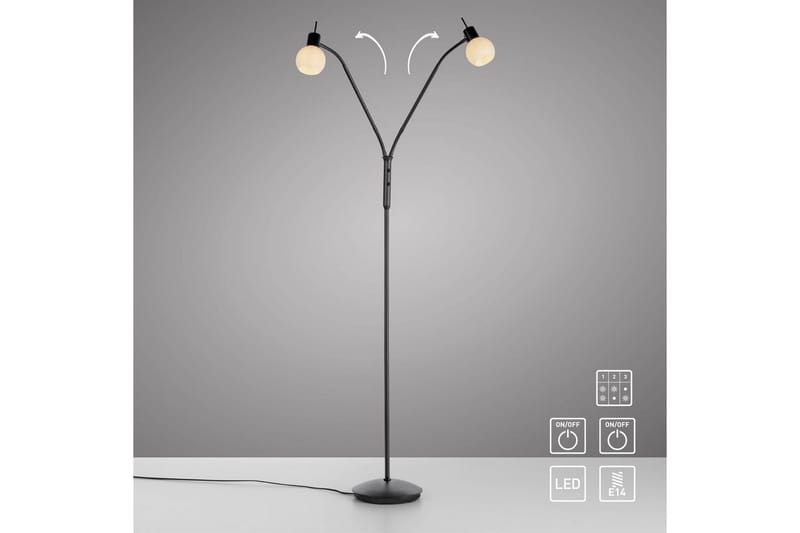 Loki Just Light Golvlampa - Black - Belysning - Lampor & belysning inomhus - Golvlampa