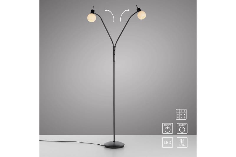 Loki Just Light Golvlampa - Black - Belysning - Lampor & belysning inomhus - Golvlampa